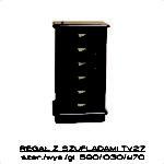 Topaz regał z szufladami