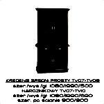 Topaz kredens średni