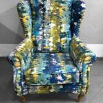 Fotel Noble Tkanina Monet 01, nogi drewno nr 22