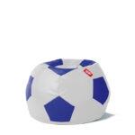 Pufa Piłka Ekoskóra biało-niebieska