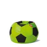 Pufa Piłka Ekoskóra limonkowo-czarna