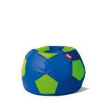 Pufa Piłka Ekoskóra niebiesko-limonkowa